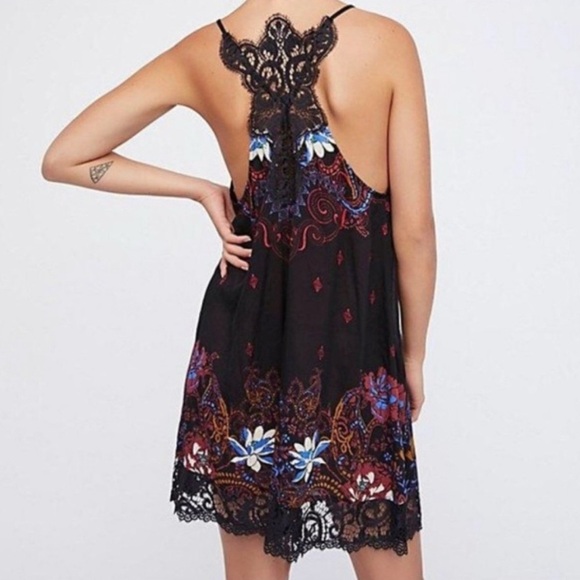 Free People Who's Sorry Now Slip Dress Size Medium - Picture 2 of 12